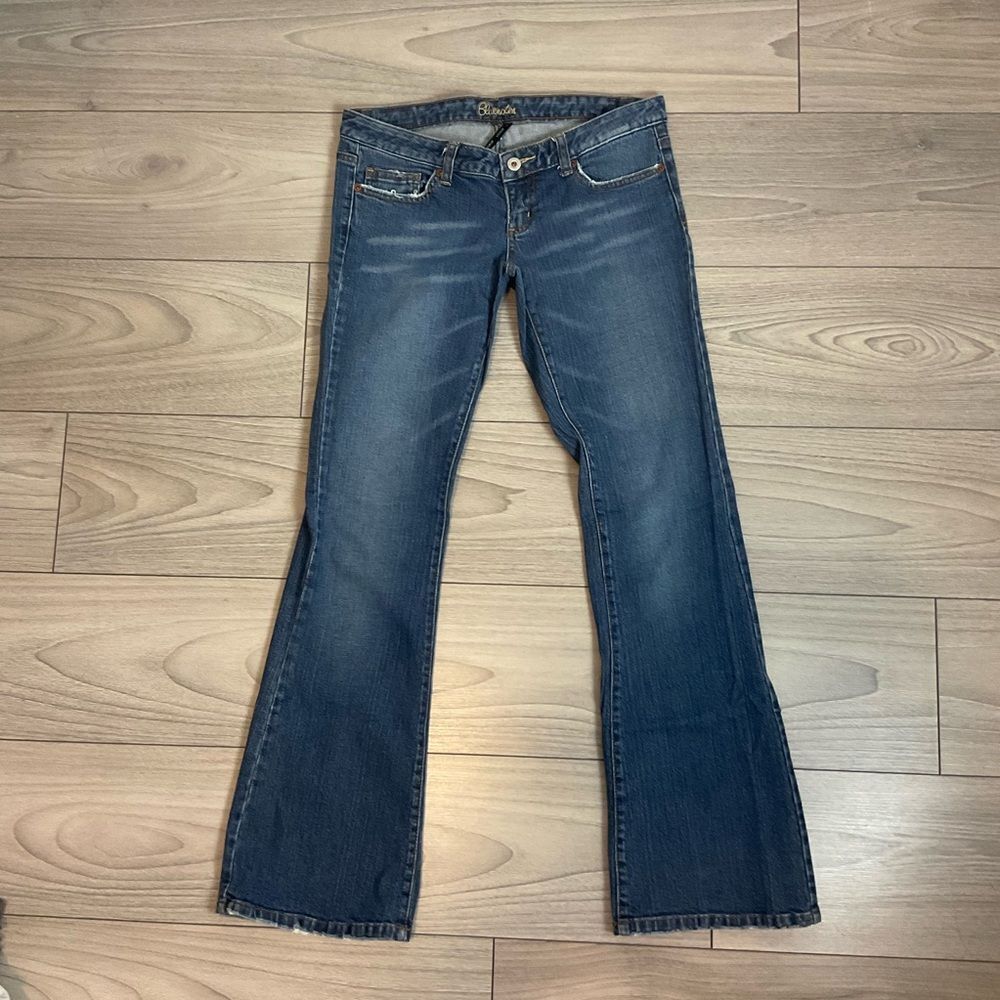 Y2k vintage extreme low rise flare stretch jeans Size 27